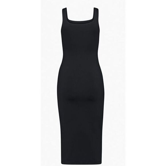Babaton Contour Squareneck Midi Dress in Black Size M - Picture 4 of 10